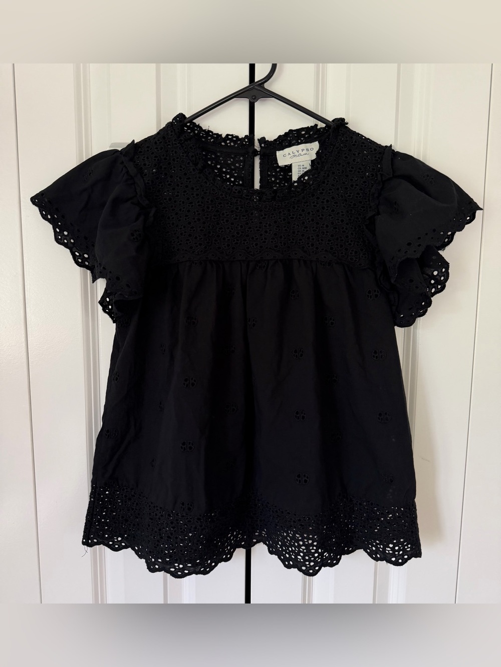 Calypso St. Barth Eyelet Blouse Top